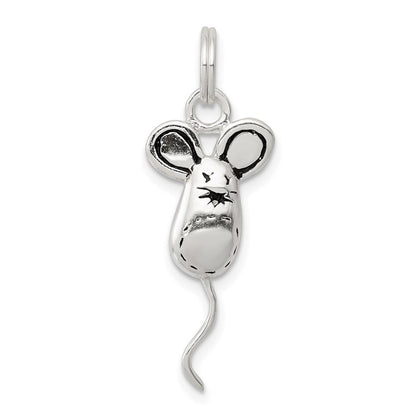 Sterlingsilber Rhodiniert Maus Charm