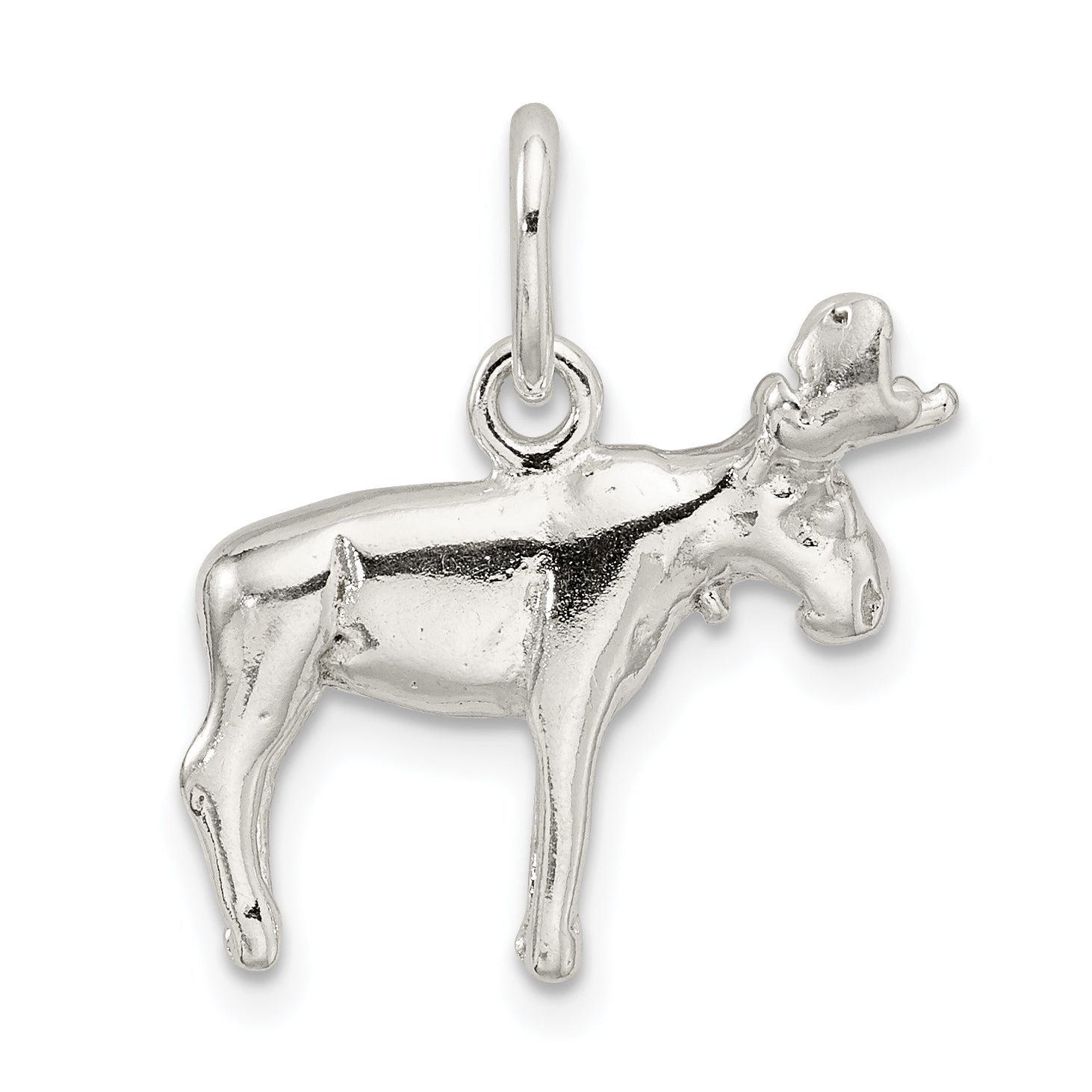 Sterlingsilber Moose Charm