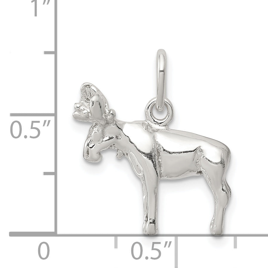 Sterlingsilber Moose Charm