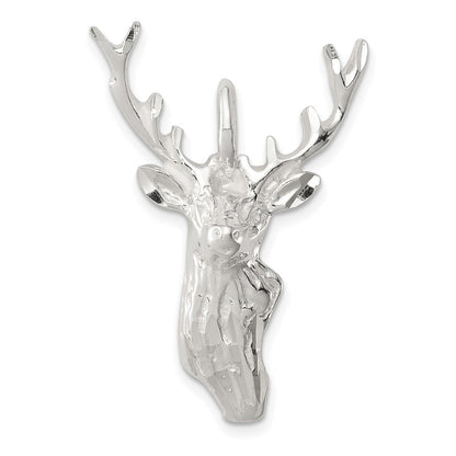 Sterlingsilber Diamantiert Hirsch Kopf Anhänger