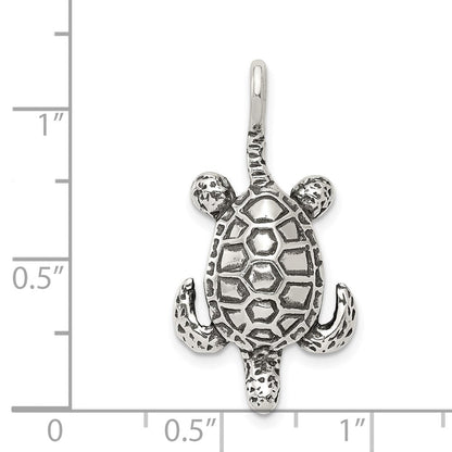 Sterlingsilber Antikisiert Meer Schildkröte Anhänger