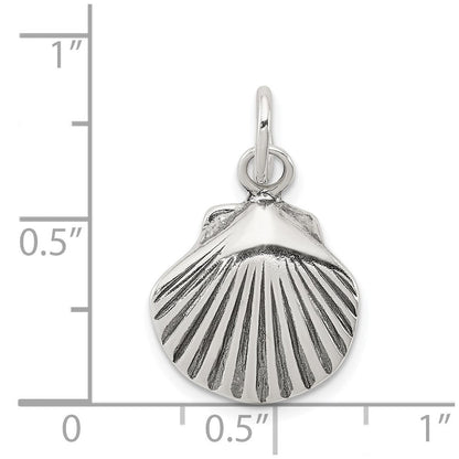 Sterlingsilber Antikisiert Meer Muschel Charm