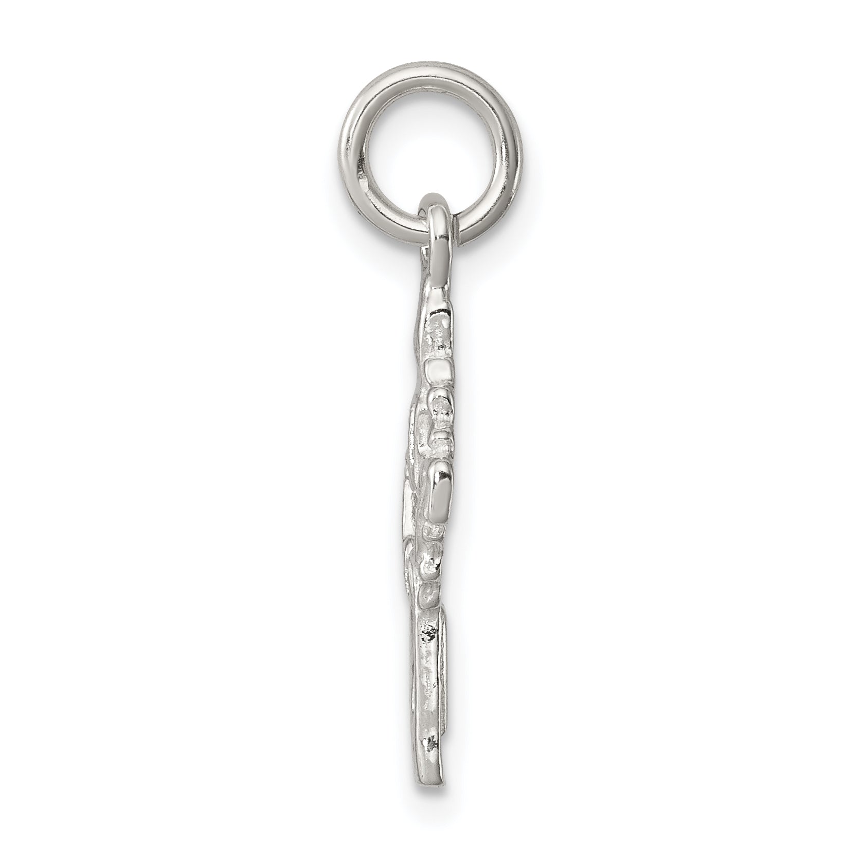 Sterlingsilber Taube Kreuz Charm