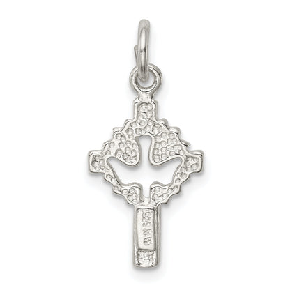 Sterlingsilber Taube Kreuz Charm