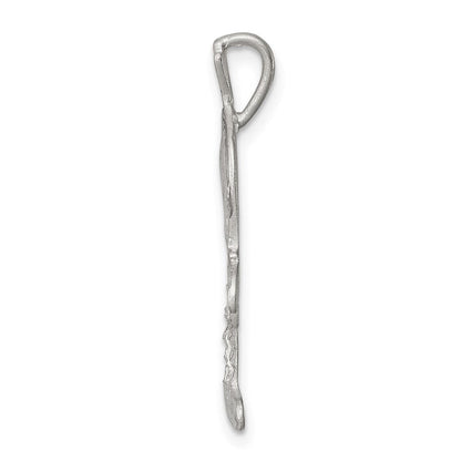 Sterlingsilber Diamantiert Palme Trees Anhänger Charm