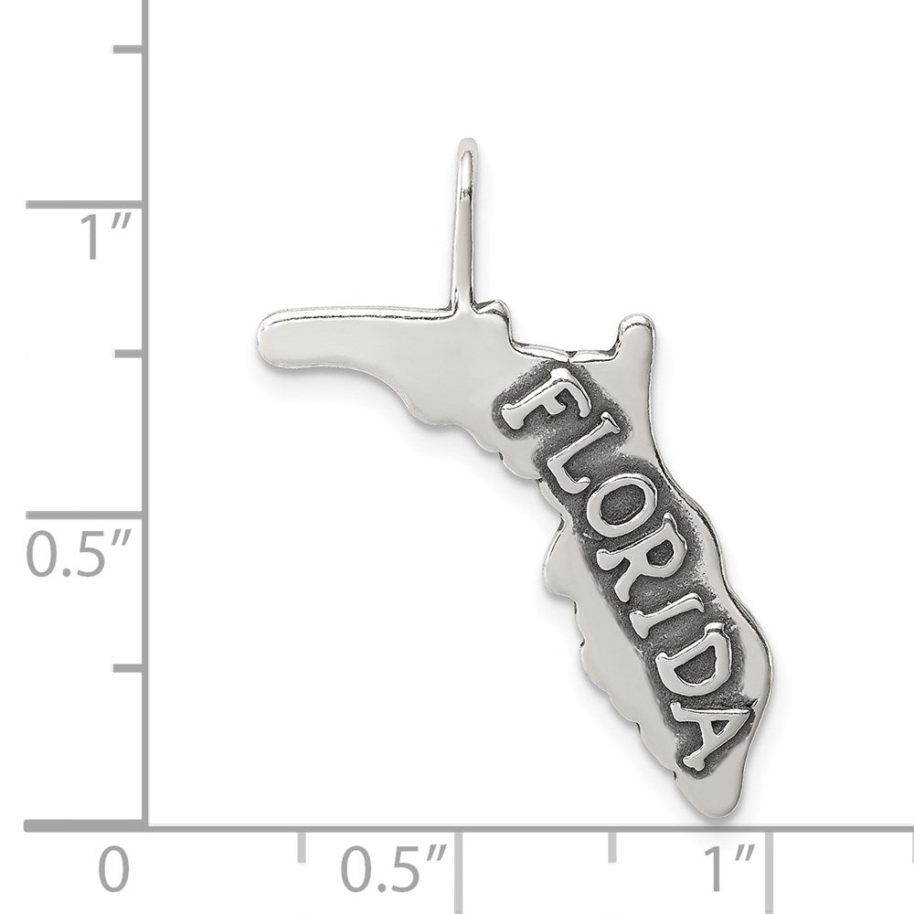 Sterlingsilber Antikisiert Florida State Charm