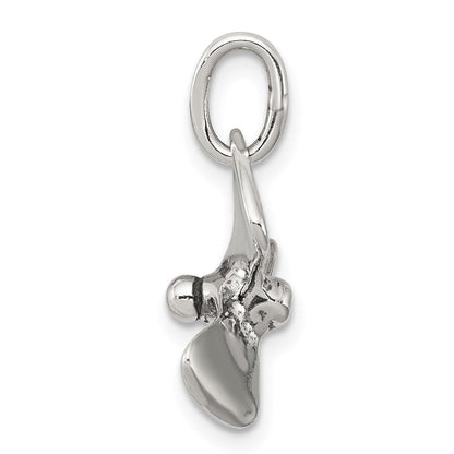 Sterlingsilber 3d Antikisiert Boot Propeller Charm