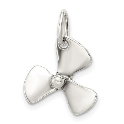 Sterlingsilber 3d Antikisiert Boot Propeller Charm