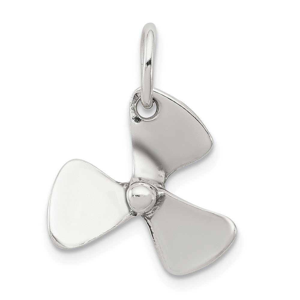 Sterlingsilber 3d Antikisiert Boot Propeller Charm