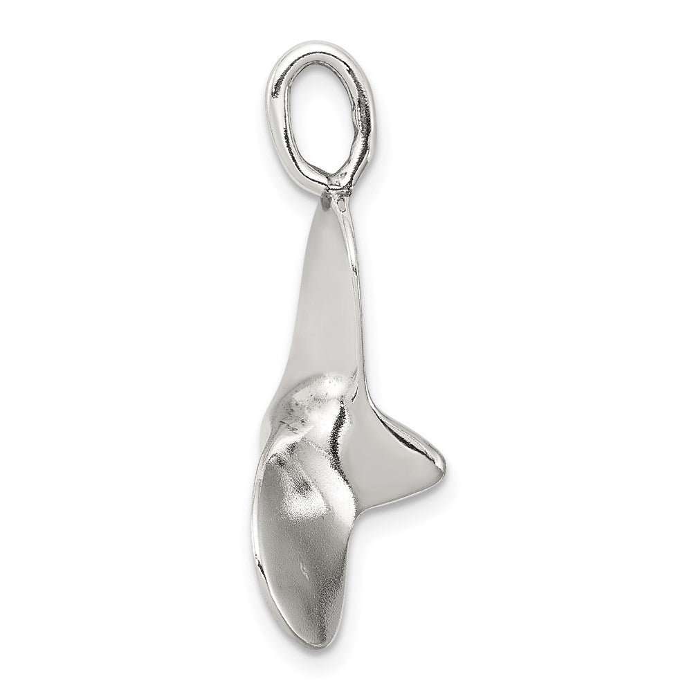 Sterlingsilber 3d Antikisiert Groß Boot Propeller Charm