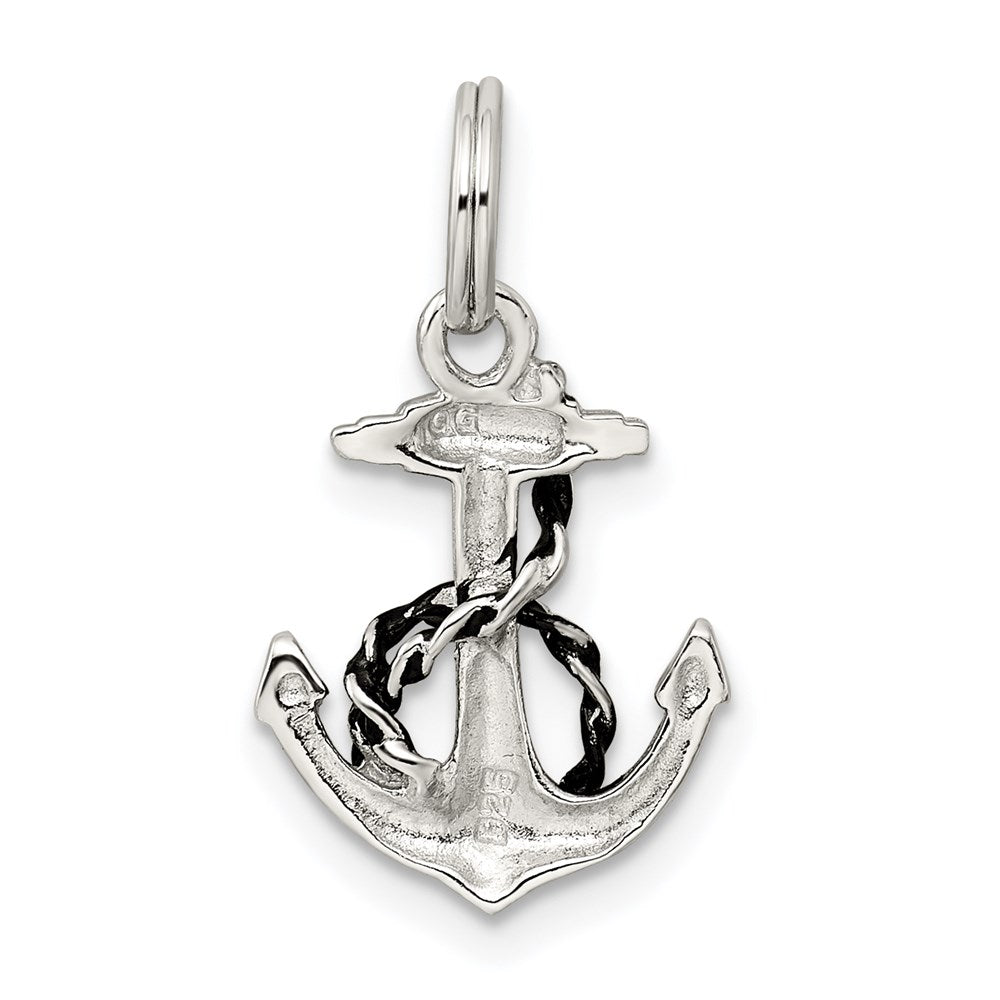 Sterlingsilber Rhodiniert Anker Charm