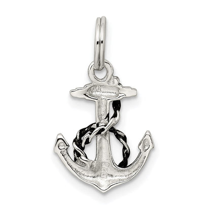 Sterlingsilber Rhodiniert Anker Charm