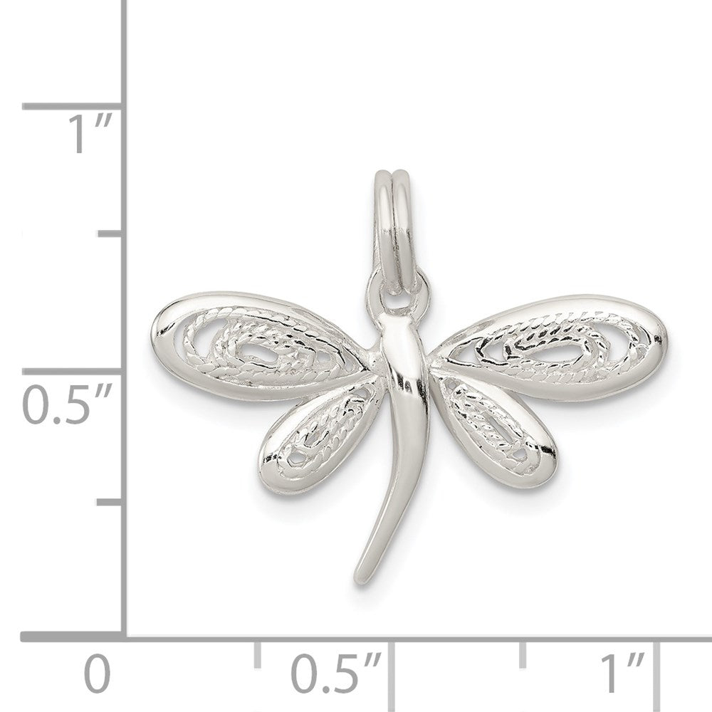 Sterlingsilber Libelle Charm