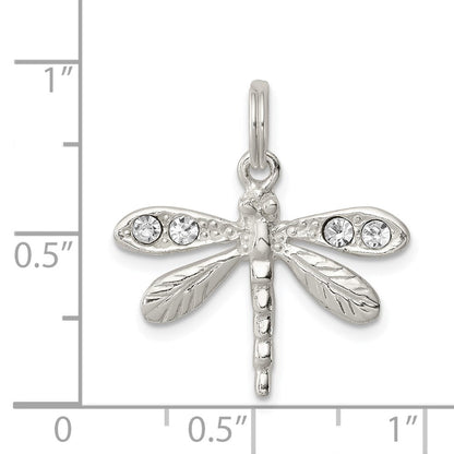 Sterlingsilber Rhodiniert Preciosa Austrian Kristall Libelle Charm
