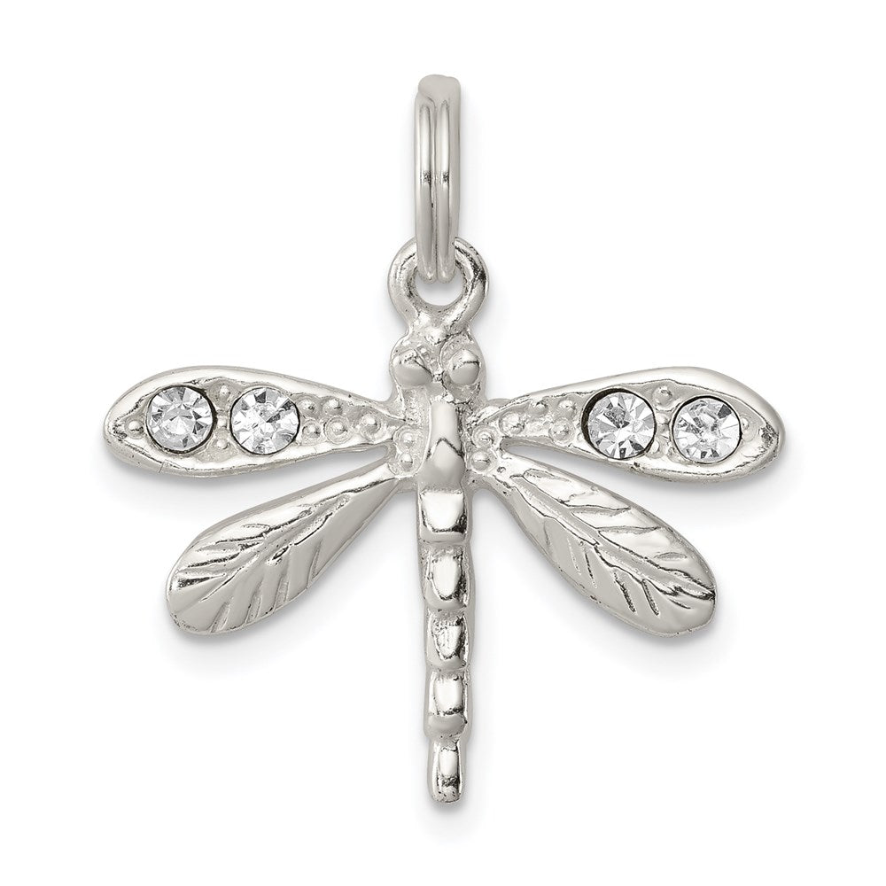 Sterlingsilber Rhodiniert Preciosa Austrian Kristall Libelle Charm