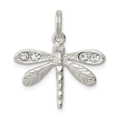 Sterlingsilber Rhodiniert Preciosa Austrian Kristall Libelle Charm