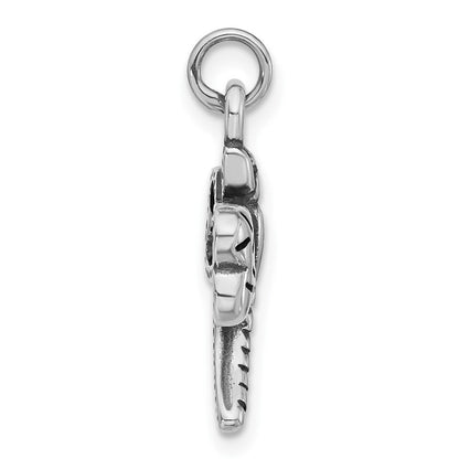 Sterlingsilber Poliert & Antikisiert Libelle Charm