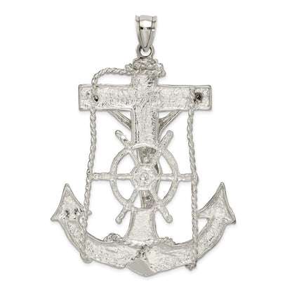 Sterlingsilber Marine Kreuz Anhänger