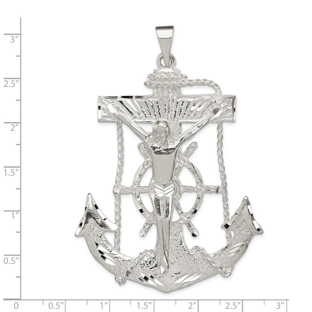 Sterlingsilber Marine Kreuz Anhänger