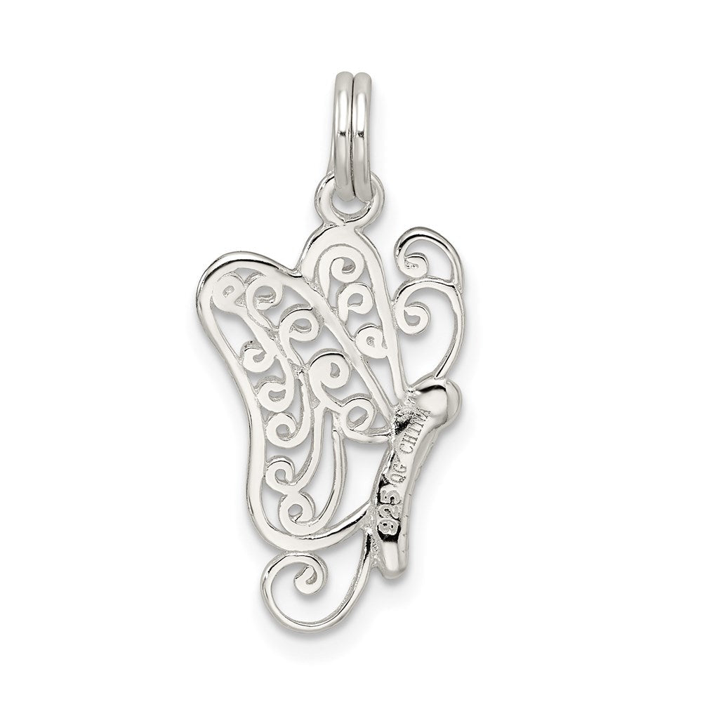 Sterlingsilber Schmetterling Charm