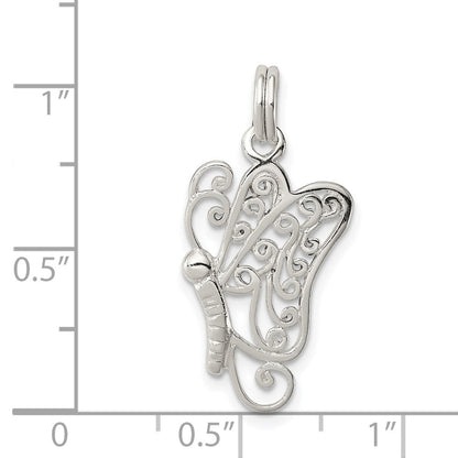 Sterlingsilber Schmetterling Charm