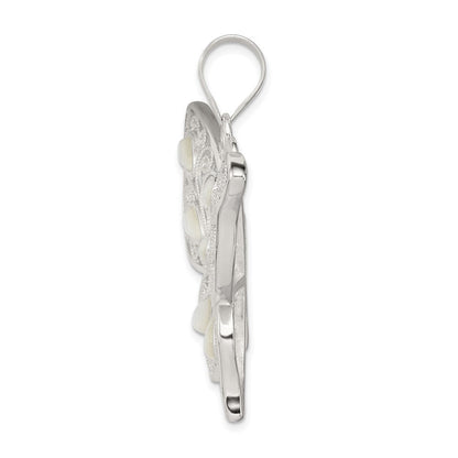 Sterlingsilber Filigran Fantasie Perlmutt Schmetterling Anhänger