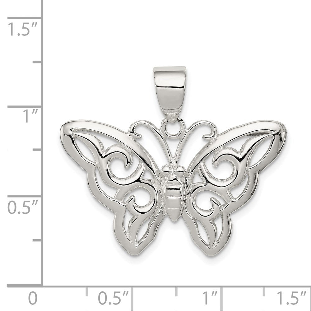 Sterlingsilber Schmetterling Anhänger