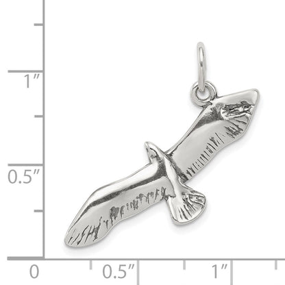 Sterlingsilber Antikisiert Flügel Spread Seagull Charm