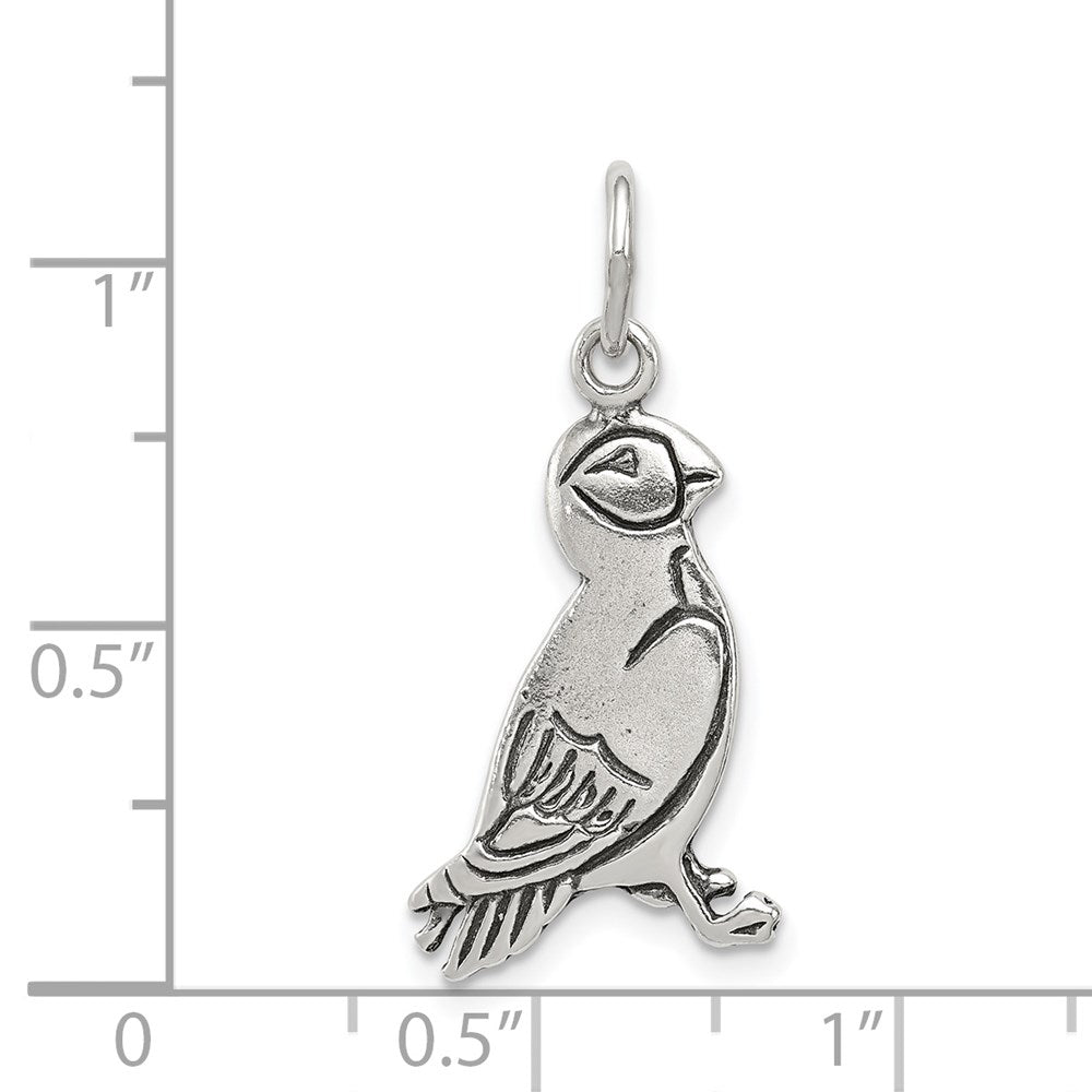 Sterlingsilber Antikisiert Puffin Charm