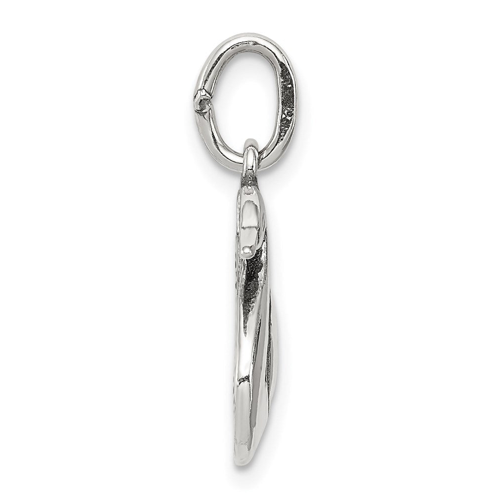 Sterlingsilber Antikisiert Swan Charm