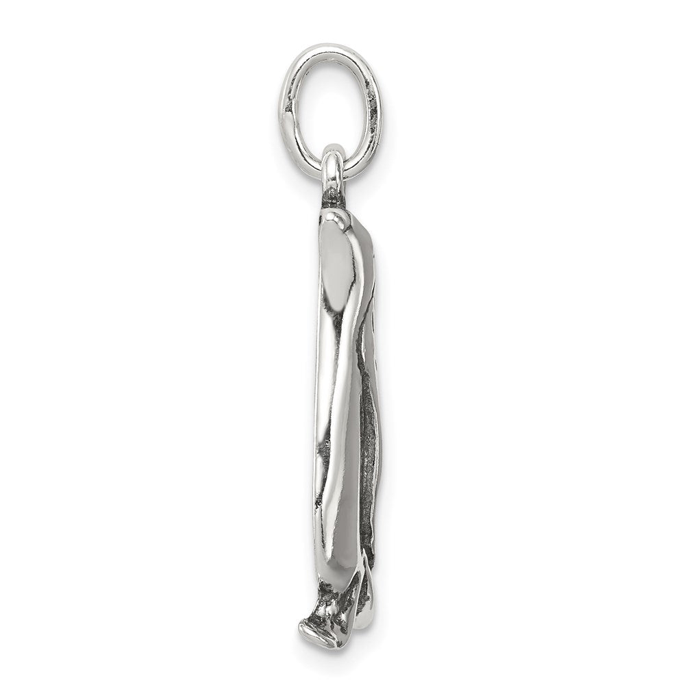 Sterlingsilber Antikisiert Pinguin Charm