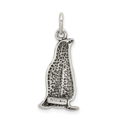 Sterlingsilber Antikisiert Pinguin Charm