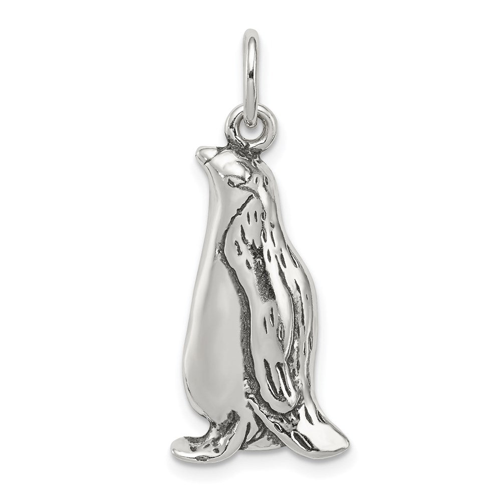 Sterlingsilber Antikisiert Pinguin Charm