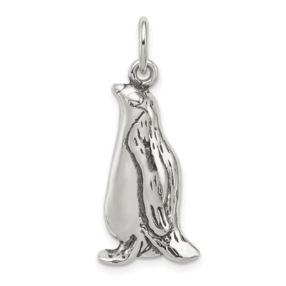 Sterlingsilber Antikisiert Pinguin Charm