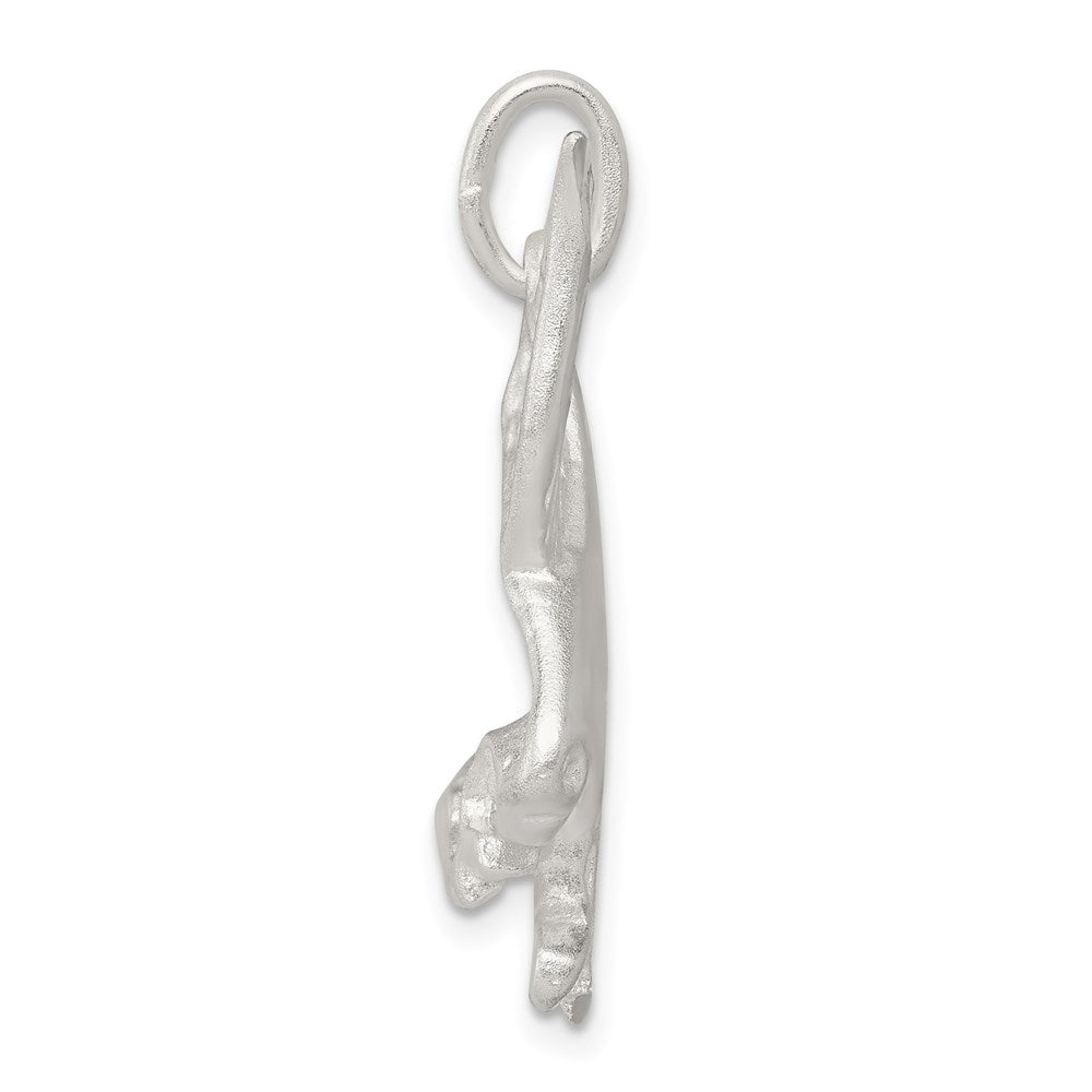 Sterlingsilber Diamantiert Adler Charm