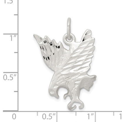 Sterlingsilber Diamantiert Adler Charm