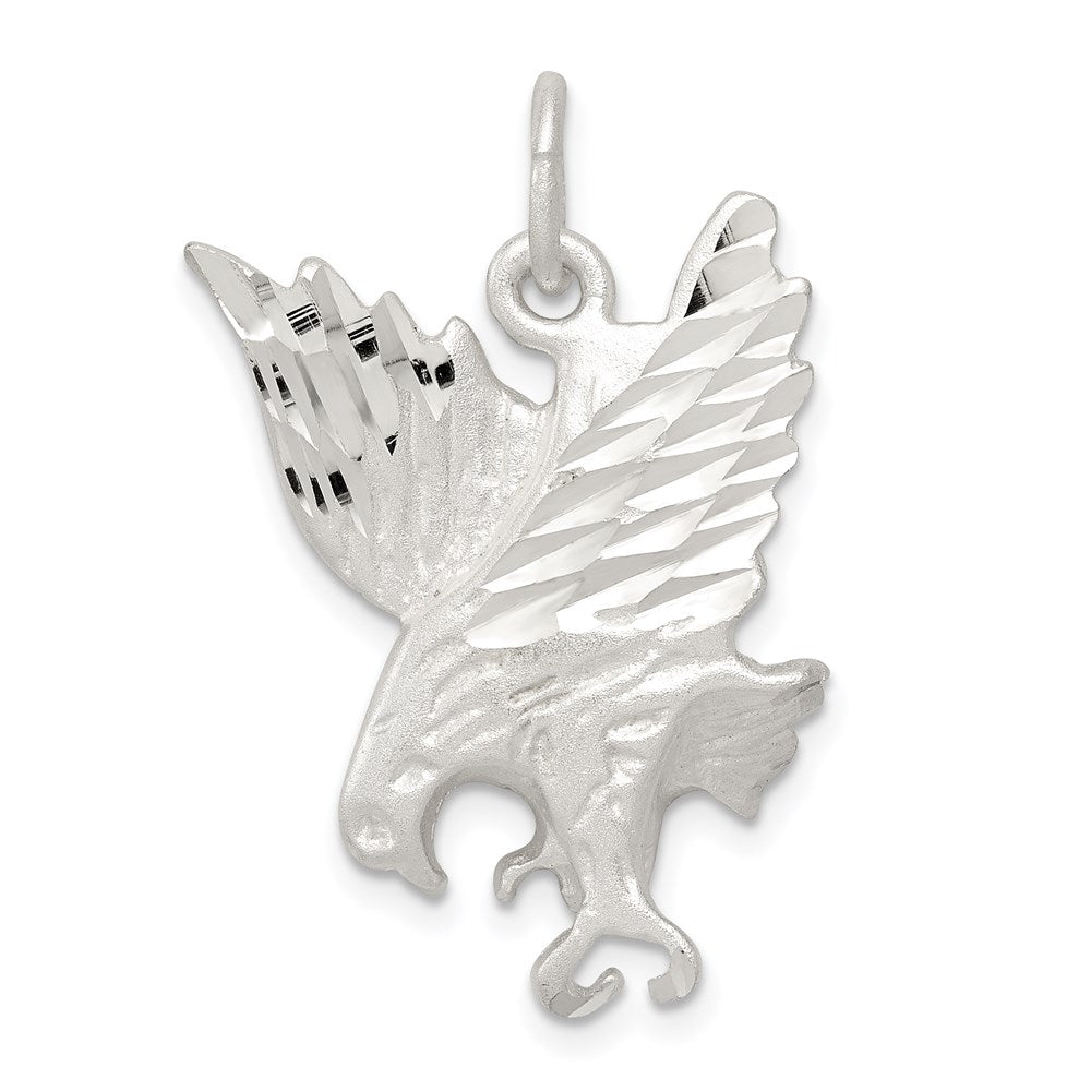 Sterlingsilber Diamantiert Adler Charm
