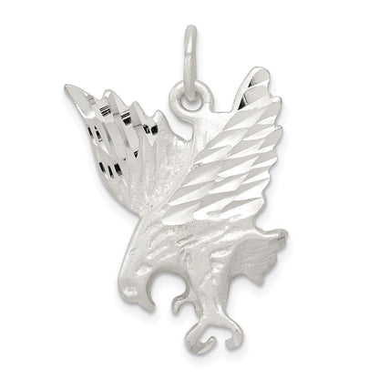 Sterlingsilber Diamantiert Adler Charm