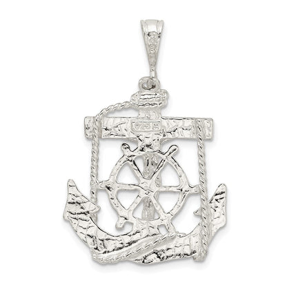 Sterlingsilber Marine Kreuz Anhänger