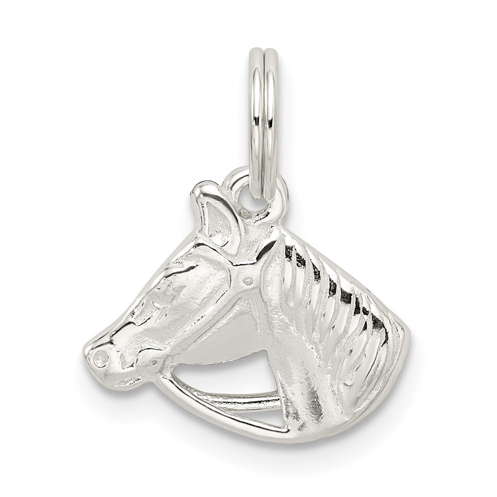 Sterlingsilber Pferd Kopf mit Bridle Charm