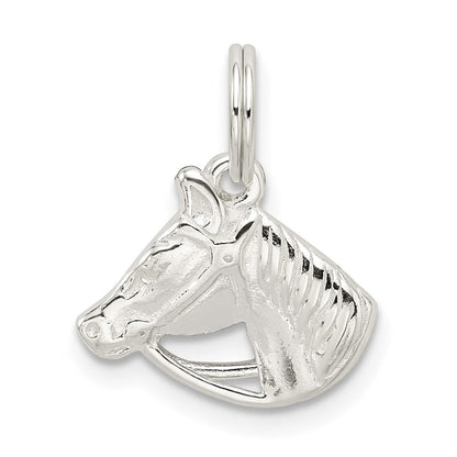Sterlingsilber Pferd Kopf mit Bridle Charm