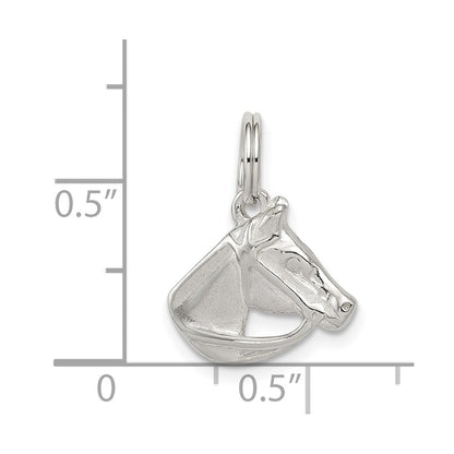 Sterlingsilber Pferd Kopf mit Bridle Charm