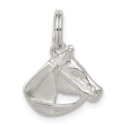Sterlingsilber Pferd Kopf mit Bridle Charm