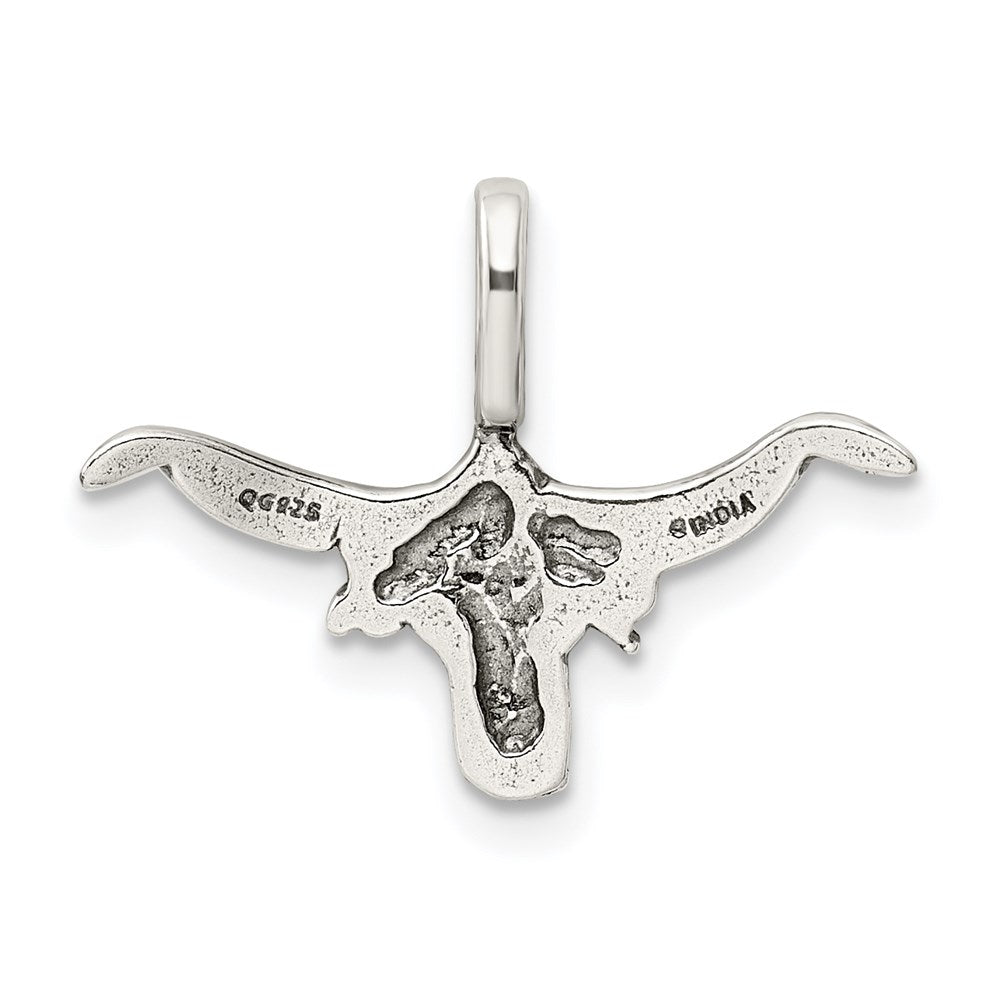 Sterlingsilber Bull mit Horns Anhänger