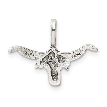 Sterlingsilber Bull mit Horns Anhänger