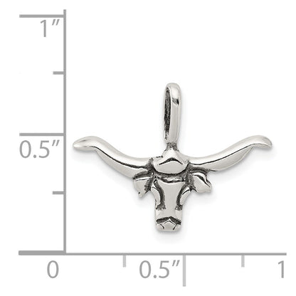 Sterlingsilber Bull mit Horns Anhänger