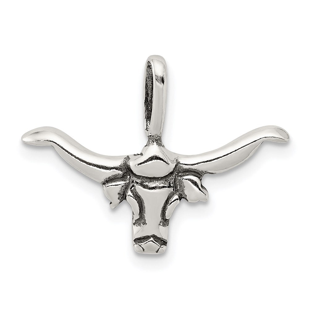 Sterlingsilber Bull mit Horns Anhänger