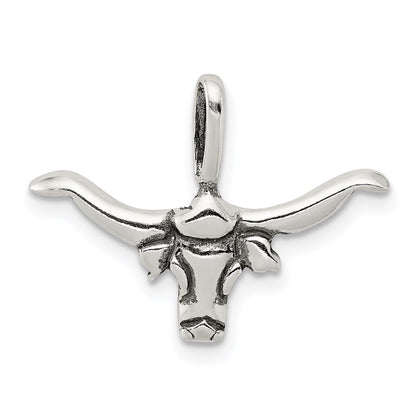 Sterlingsilber Bull mit Horns Anhänger