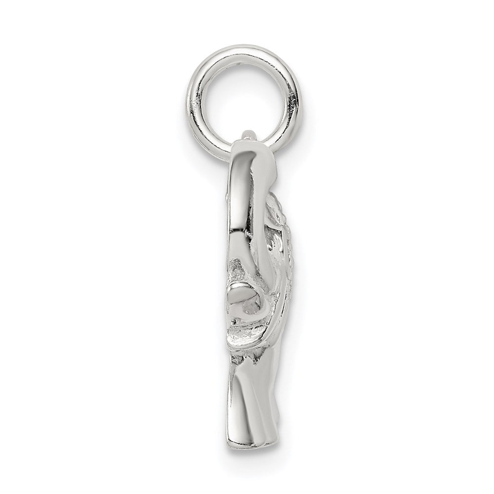 Sterlingsilber Zirkonia Elefant Charm