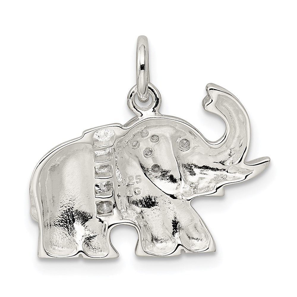 Sterlingsilber Zirkonia Elefant Charm